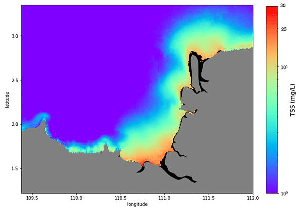 BG - Spatial and temporal dynamics of suspended sediment concentrations in  coastal waters of the South China Sea, off Sarawak, Borneo: ocean colour  remote sensing observations and analysis