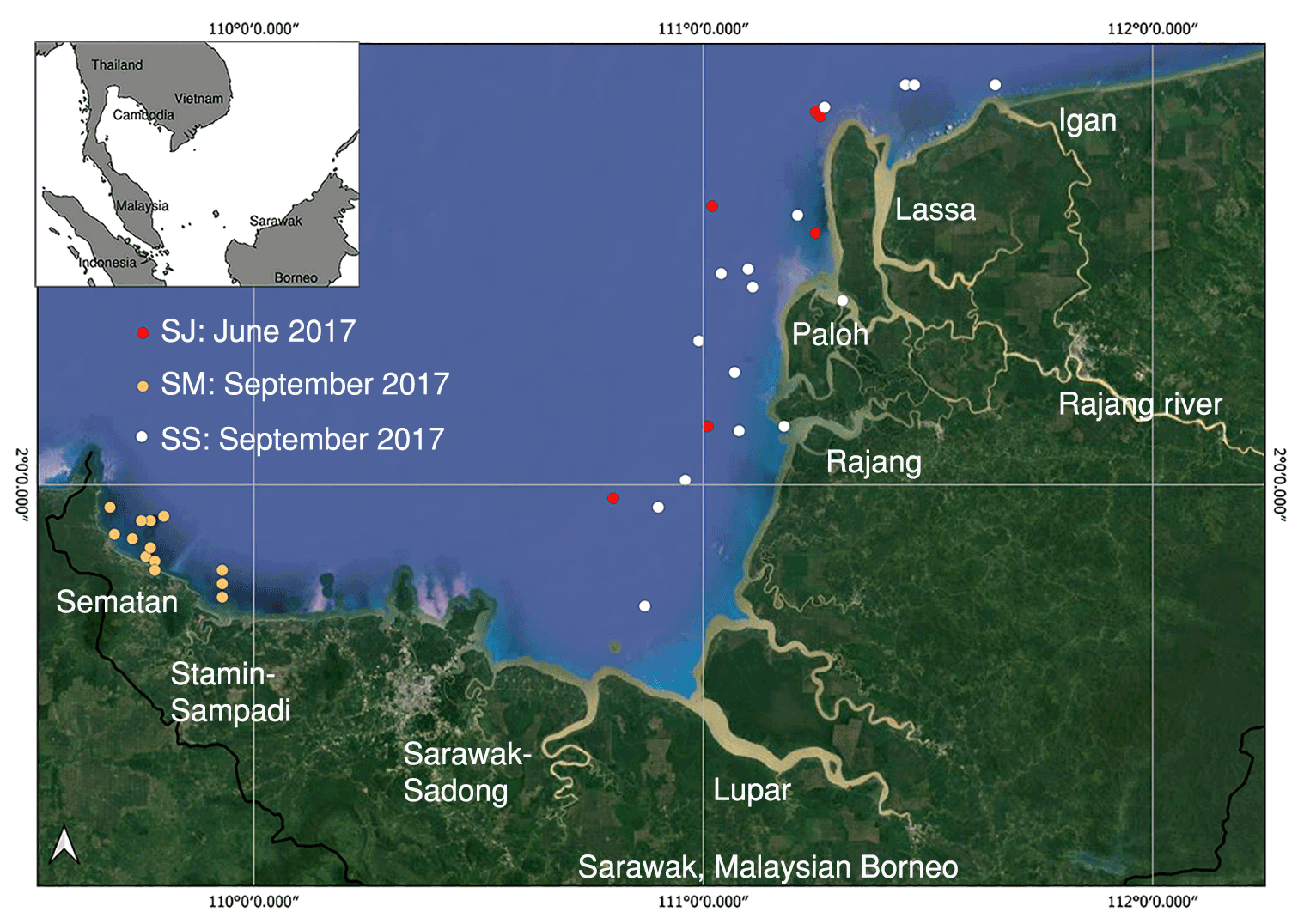 BG - Spatial and temporal dynamics of suspended sediment concentrations in  coastal waters of the South China Sea, off Sarawak, Borneo: ocean colour  remote sensing observations and analysis